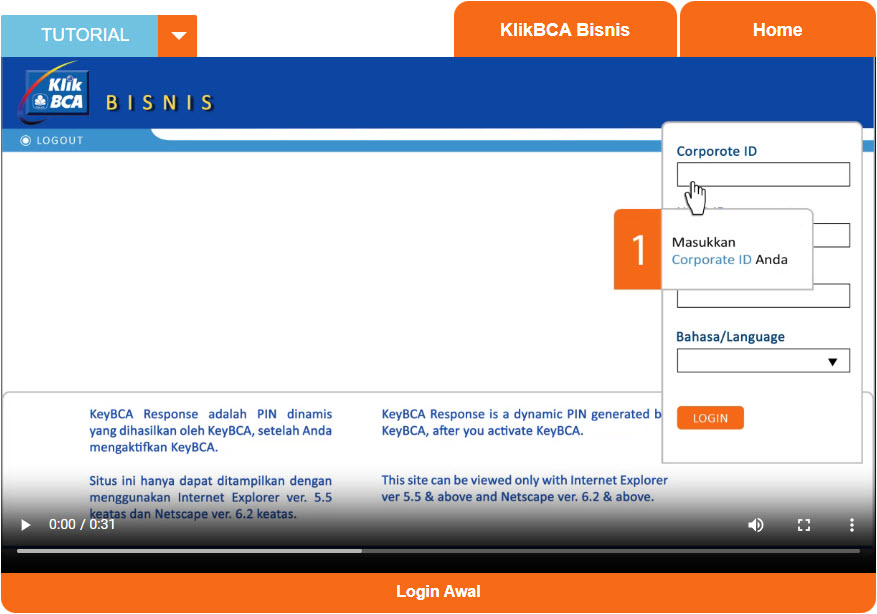 KlikBCA Bisnis Screenshot